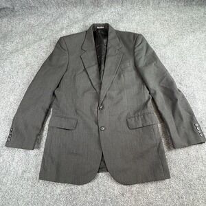 VTG Y2K Kilburne And‎ Finch Blazer Men 44R Gray Pinstripe Officecore Classic 90s